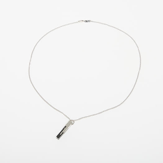 Collana Vitaly Glitch x Black Marble / Stainless Steel Silver