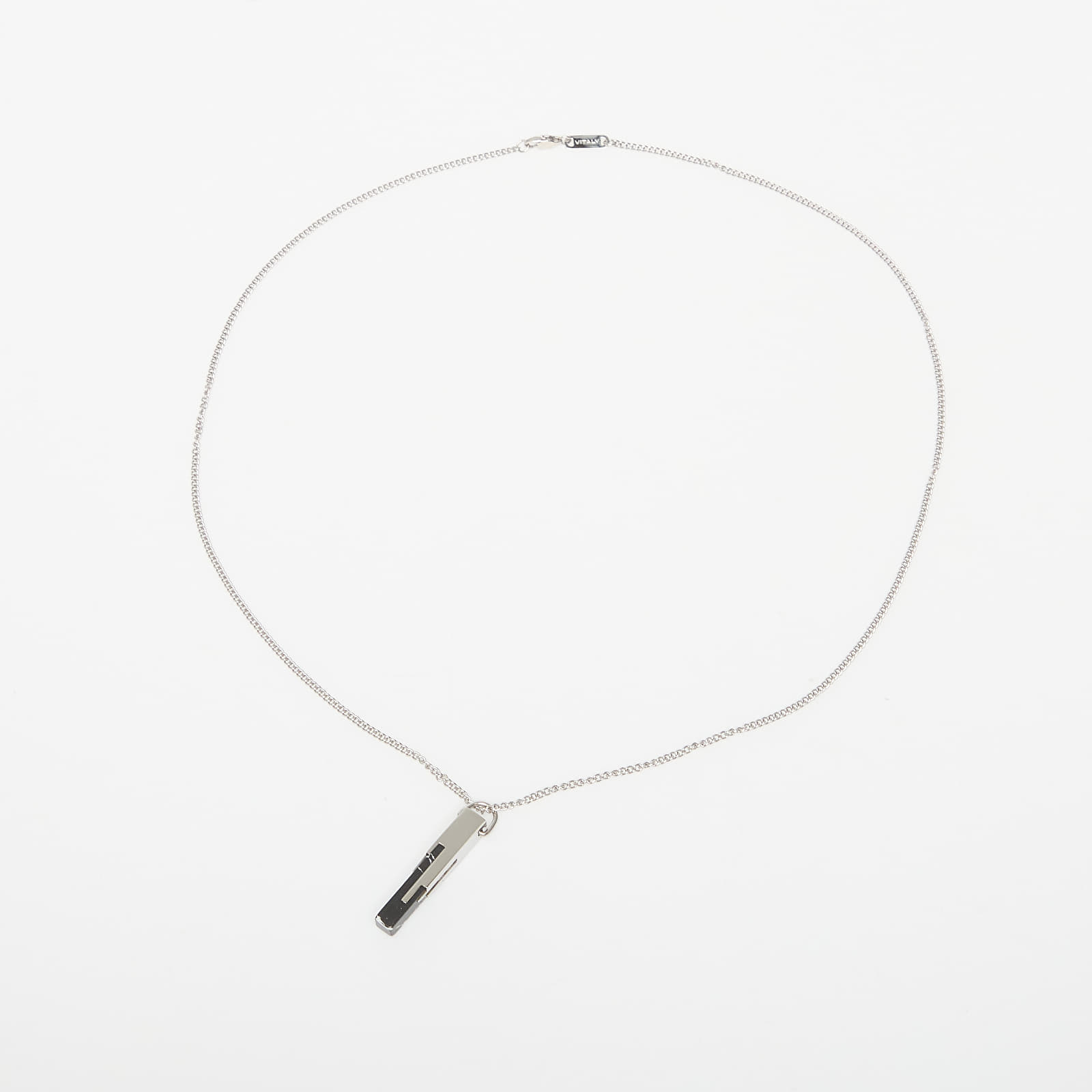 Halsketten Vitaly Glitch x Black Marble / Stainless Steel Silver