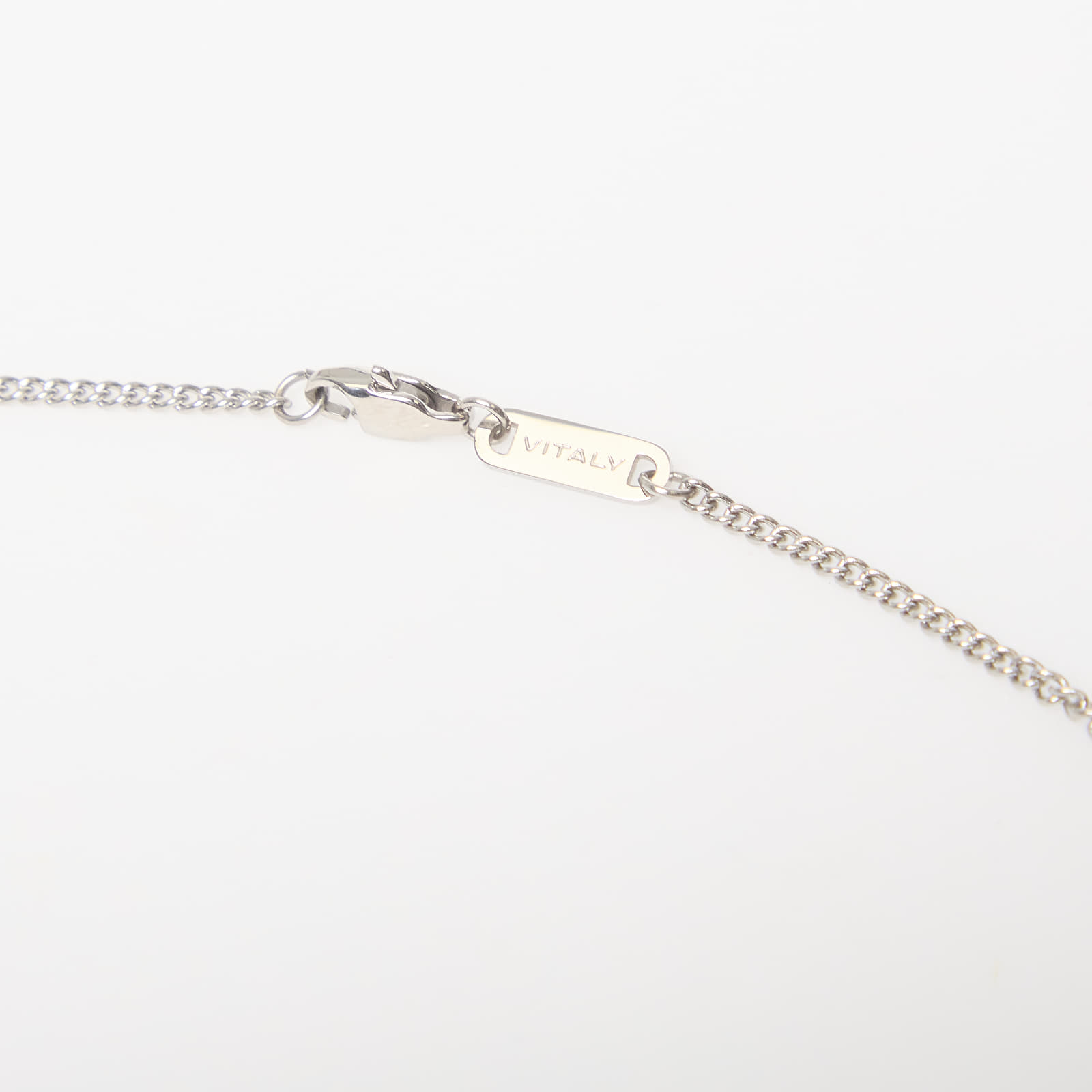 Halsketten Vitaly Glitch x Black Marble / Stainless Steel Silver