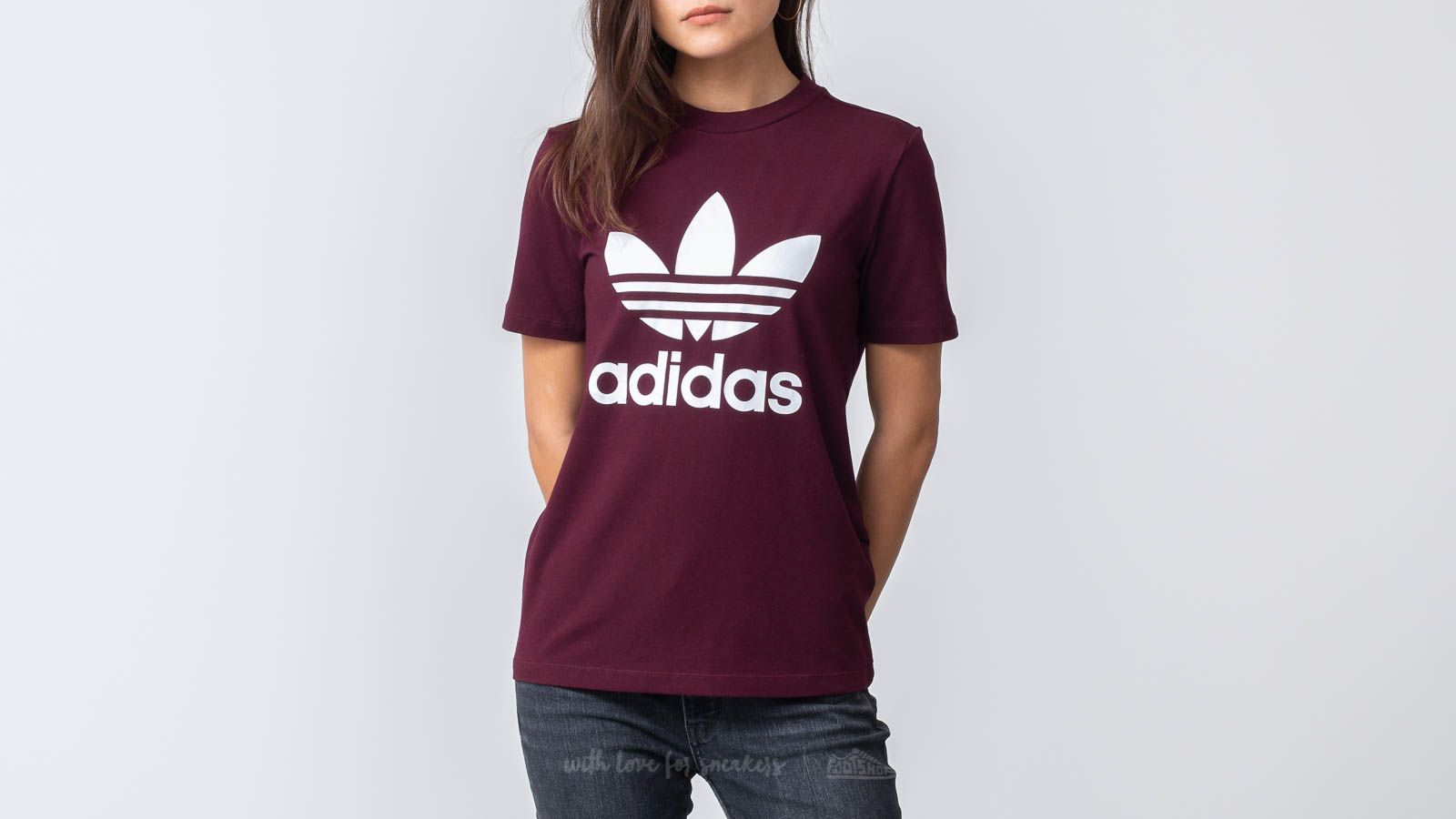 Maroon adidas shirt discount