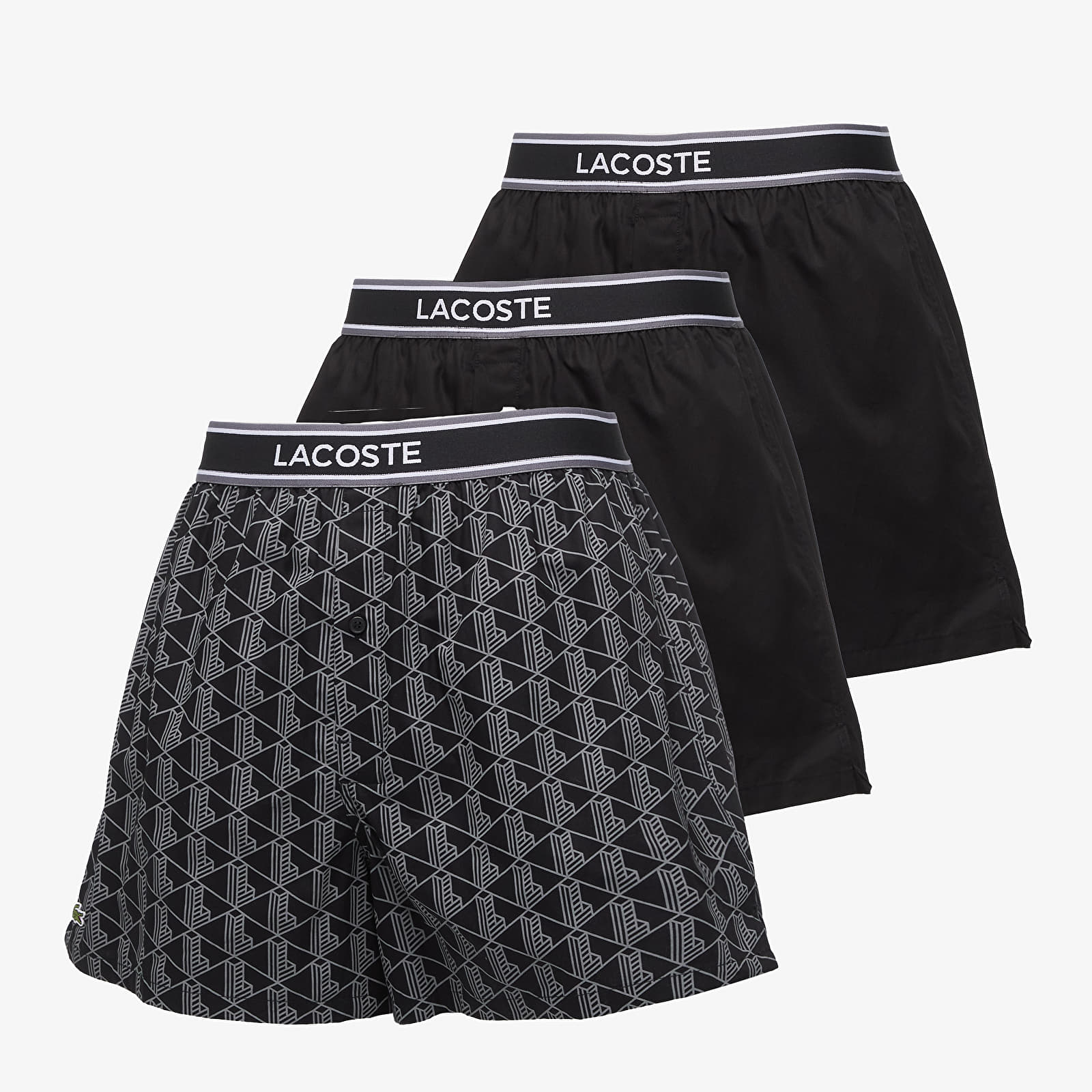 Moške bokserice LACOSTE Boxer Underwear Black