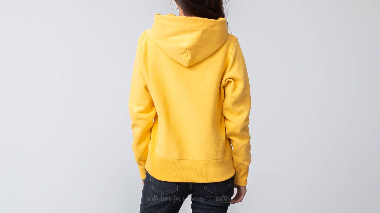 Mikinas ar kapuci un sporta krekli Champion Reverse Weave Hoodie Yellow
