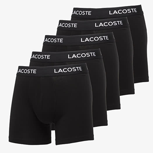 Μπόξερς LACOSTE 3 Packs Boxer Brief Black