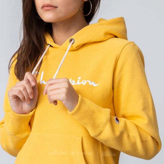 Sweatshirts Champion Reverse Weave Hoodie Yellow Footshop