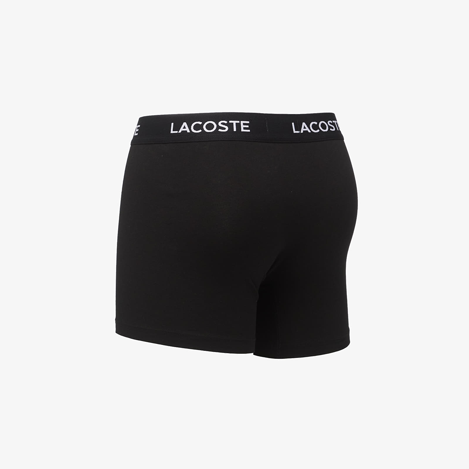 Ανδρικά μποξεράκια LACOSTE 3 Packs Boxer Brief Black