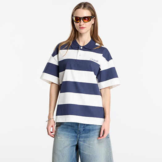 T-shirt Carhartt WIP S/S Delray Polo UNISEX Delray Stripe/ Blue