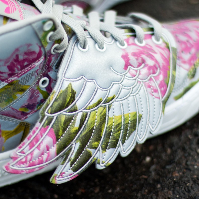 Women's shoes adidas Jeremy Scott Wings Floral Mgh Solid Grey