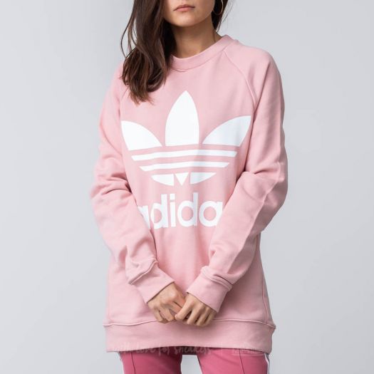 Hoodies and sweatshirts adidas Oversized Sweatshirt Pink Spirit Footshop