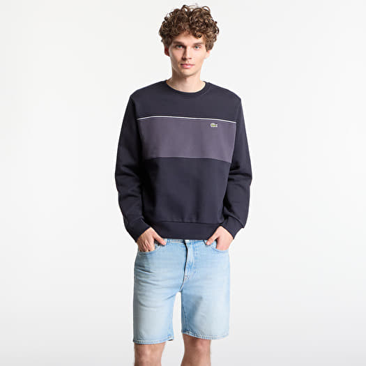 Mikina LACOSTE Sweatshirt Blackbird/ Graphite