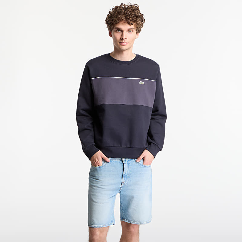 Mikina LACOSTE Sweatshirt Blackbird/ Graphite