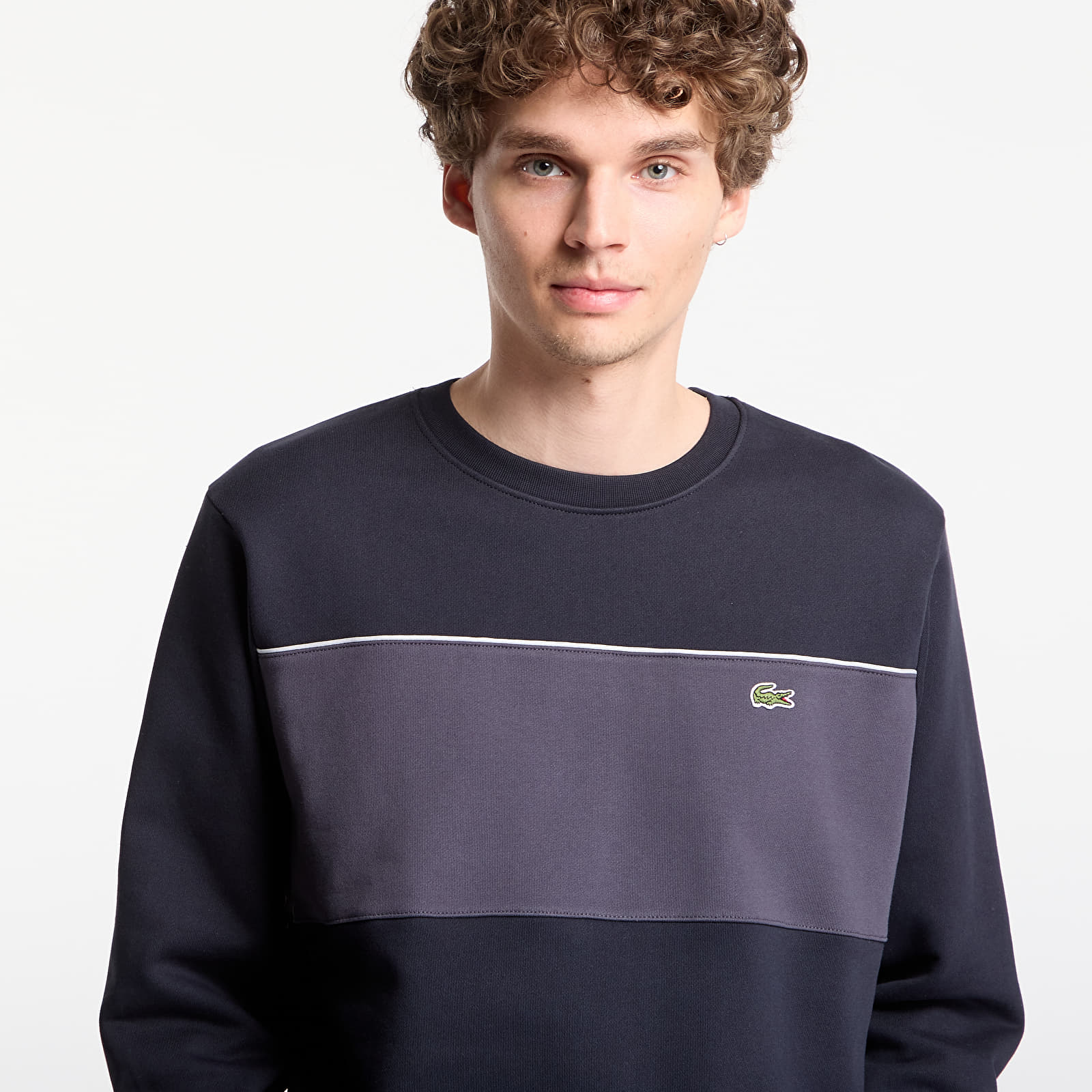 Moški hoodiji  LACOSTE Sweatshirt Blackbird/ Graphite