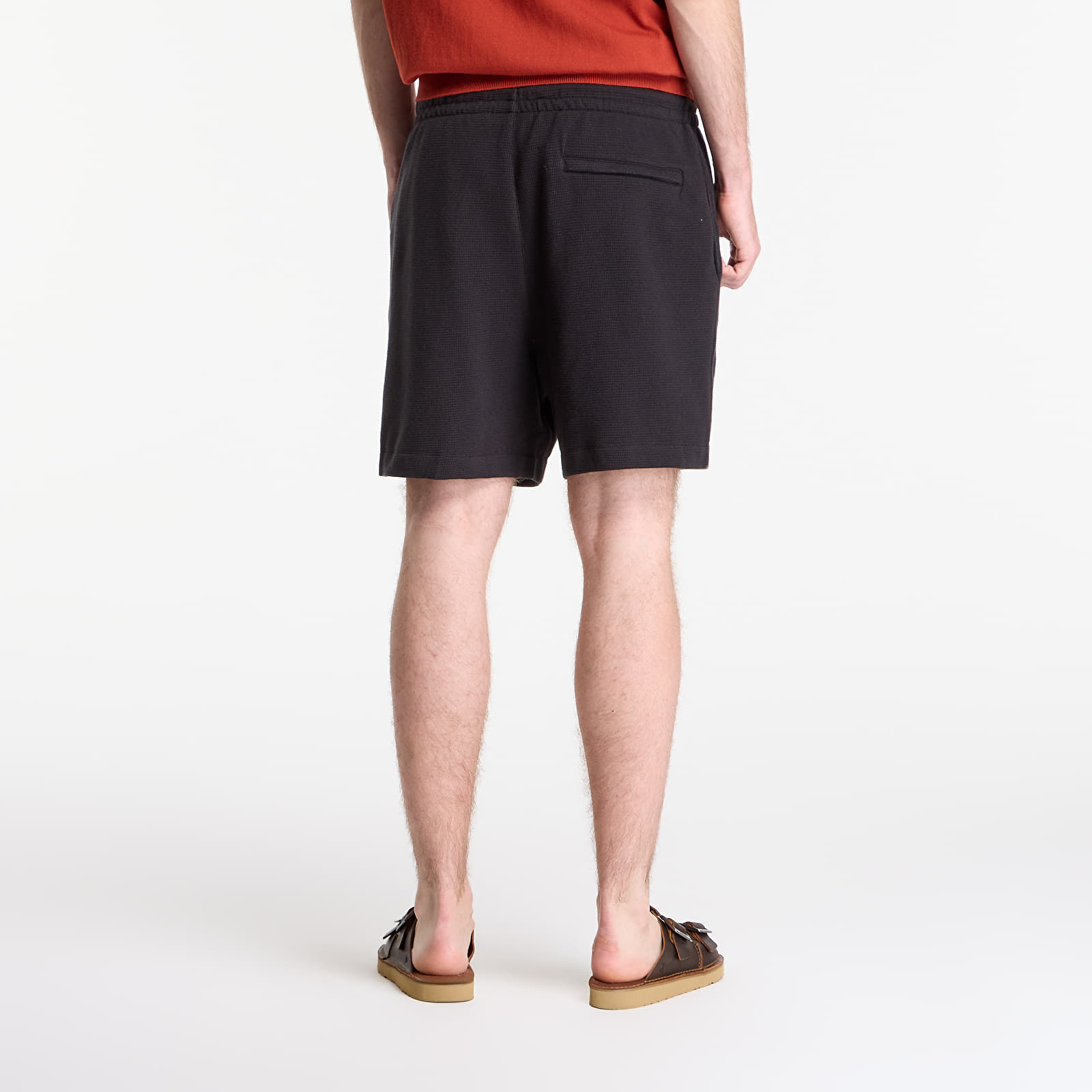 Ανδρικά σορτς Calvin Klein Jeans Hd Cotton Waffle Short Black