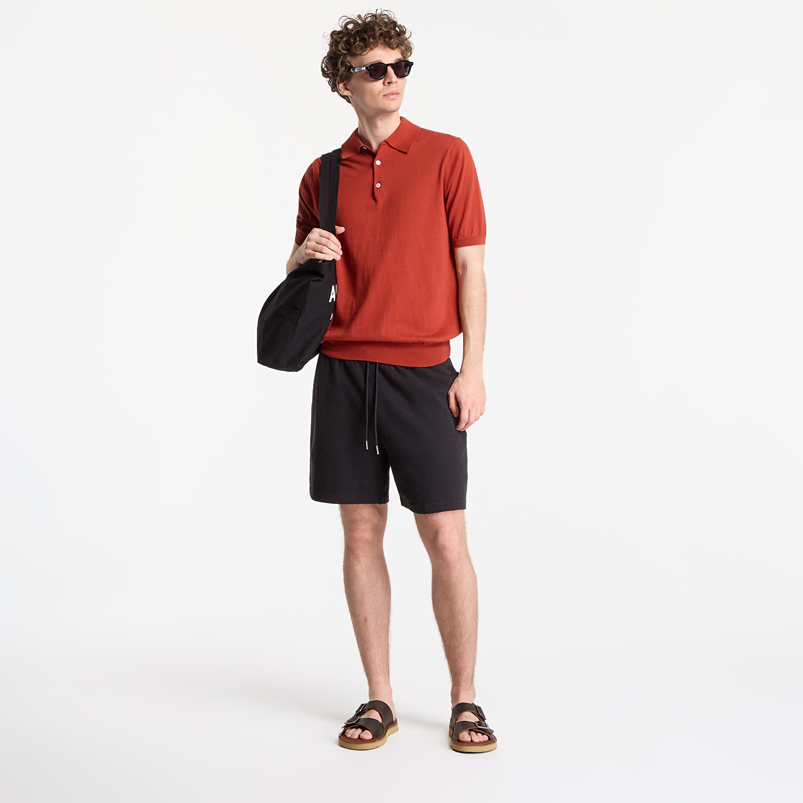 Ανδρικά σορτς Calvin Klein Jeans Hd Cotton Waffle Short Black