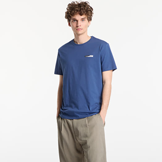 T-shirt Calvin Klein Ss 30S Eu Spw Split Standard Graphic Tee Dark Denim