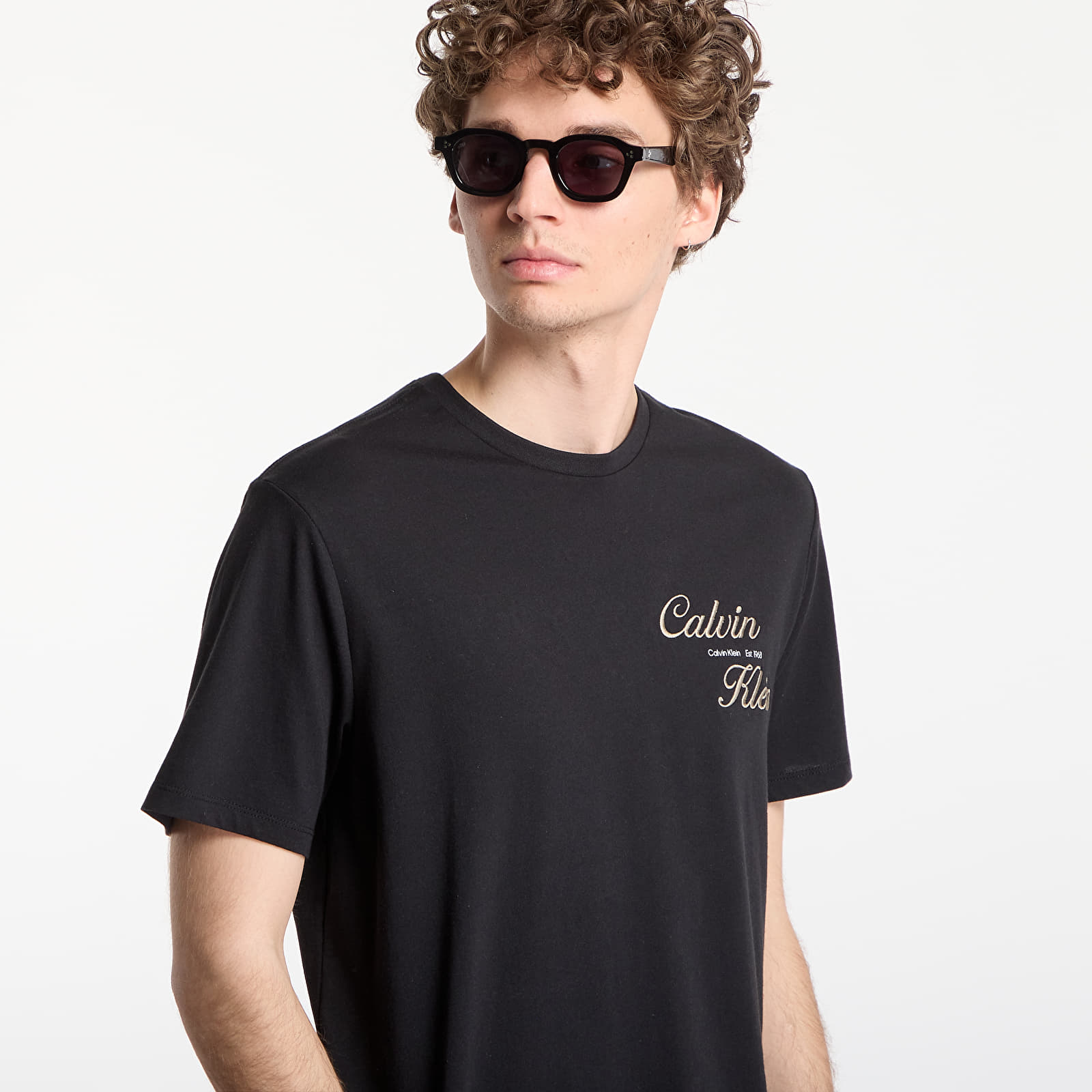 Miesten T-paidat Calvin Klein Jeans Ss 30S Eu Calvin Klein Resrt Graphic Tee Black