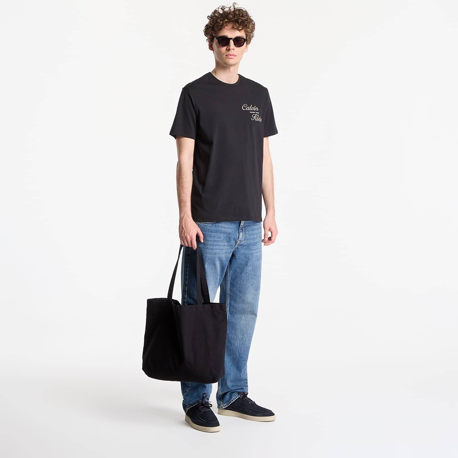 Miesten T-paidat Calvin Klein Jeans Ss 30S Eu Calvin Klein Resrt Graphic Tee Black