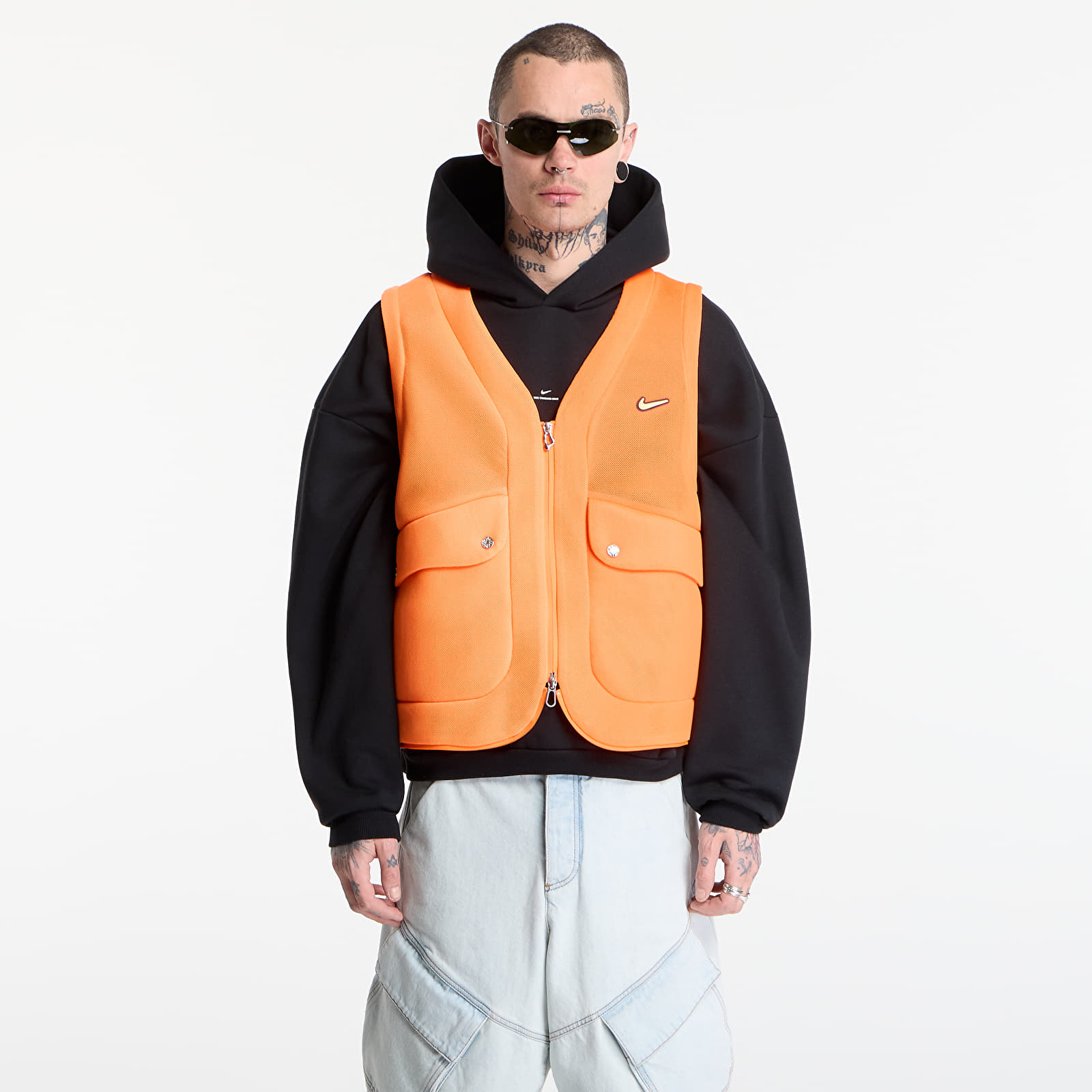 Vests Nike Project F.R.O.G. Men's Bubble Pod Vest Total Orange/ Tangerine Tint