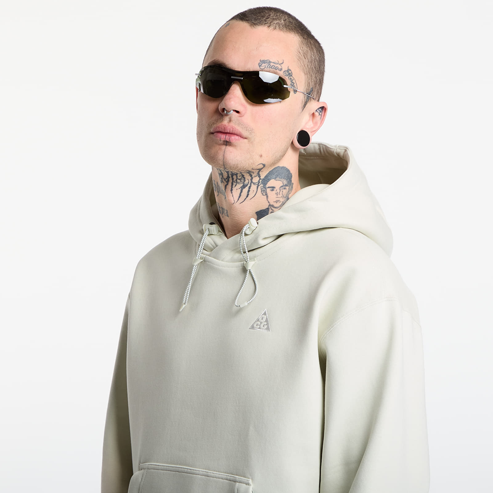 Men's hoodies Nike ACG "Tuff Fleece" Pullover Hoodie Sea Glass/ Black Spruce/ Summit White