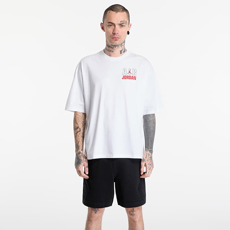 Jordan Flight Men's T-Shirt White/ University Red