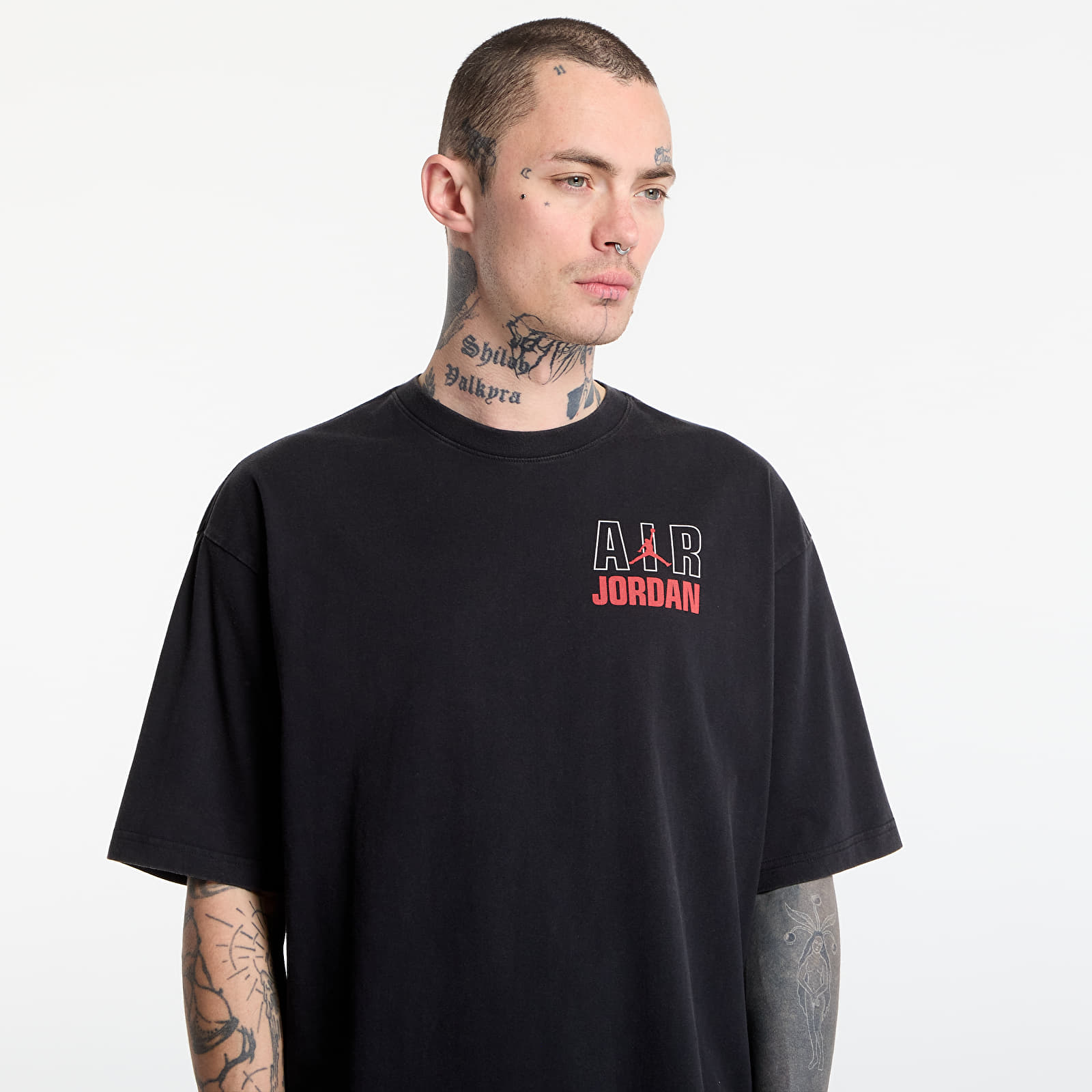 T-shirts  Jordan Flight Men's T-Shirt Black/ University Red