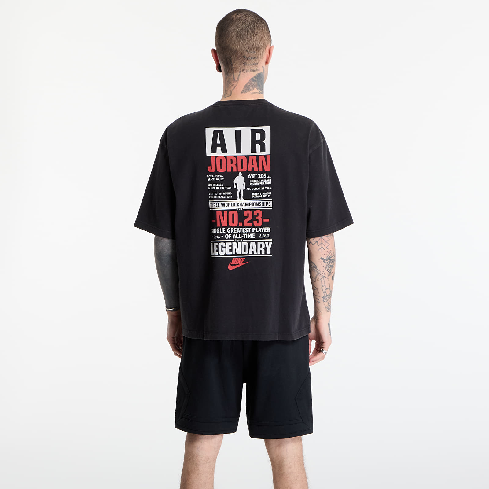 T-shirts  Jordan Flight Men's T-Shirt Black/ University Red