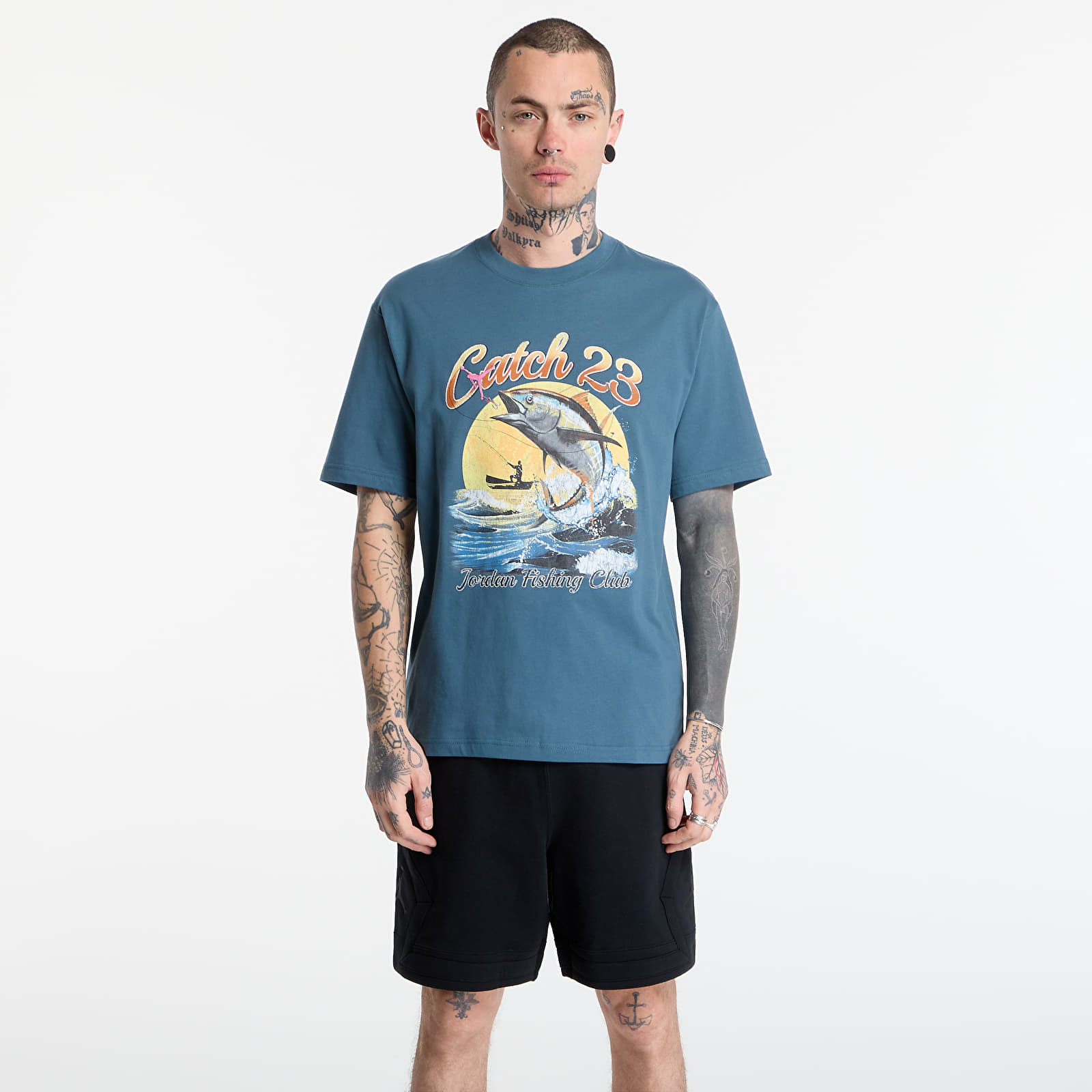 Tričká Jordan Men's Graphic T-Shirt Ash Green/ White