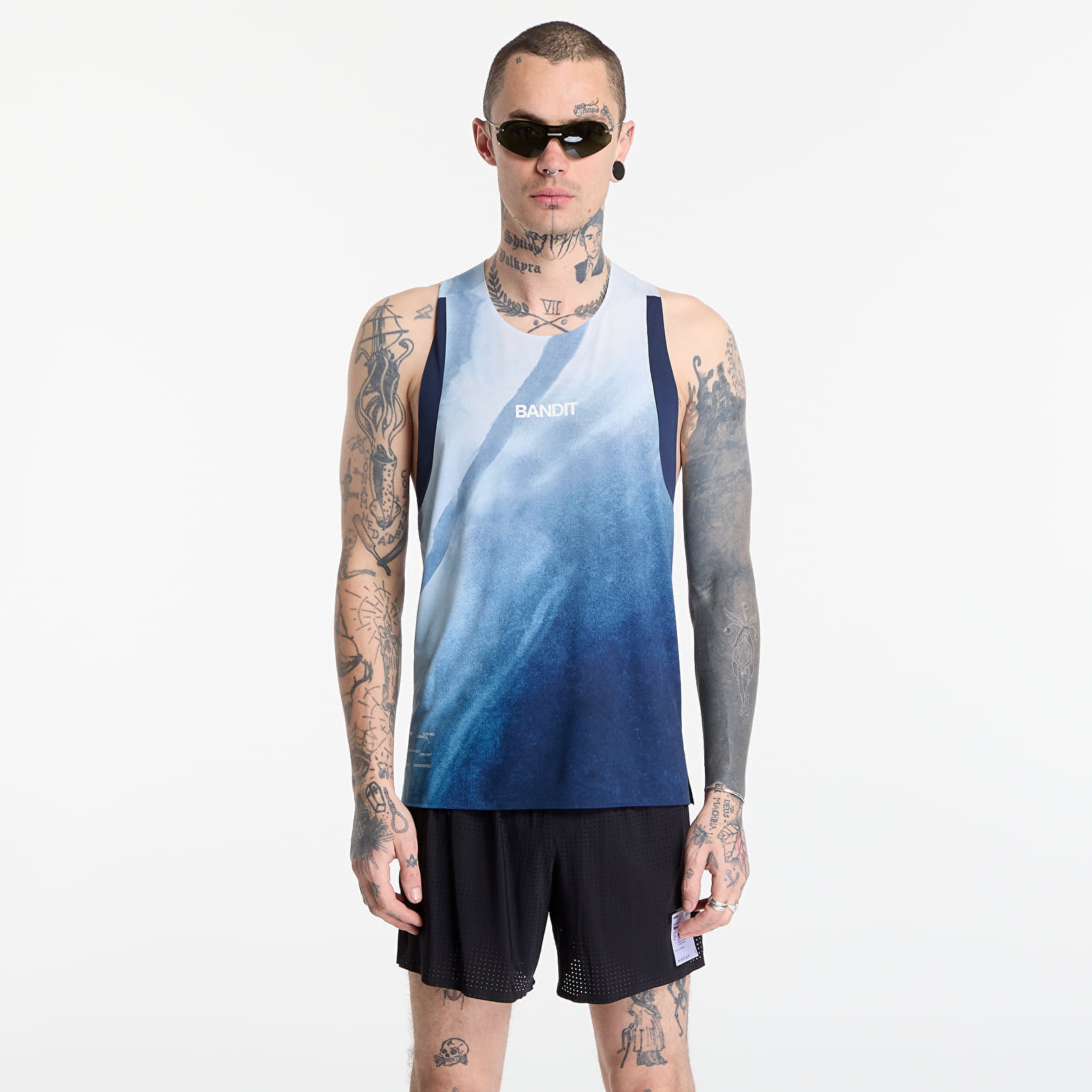 Levně Tílko BANDIT Men's Specter™ Race Singlet Undertow Ink Blue Multi L
