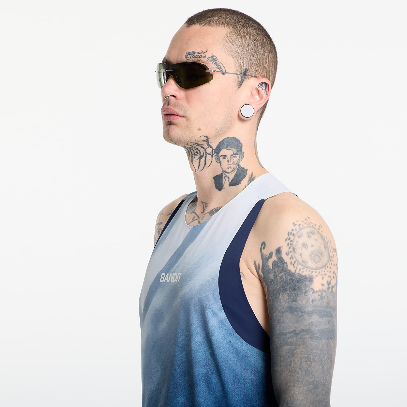 Потници BANDIT Men's Specter™ Race Singlet Undertow Ink Blue Multi