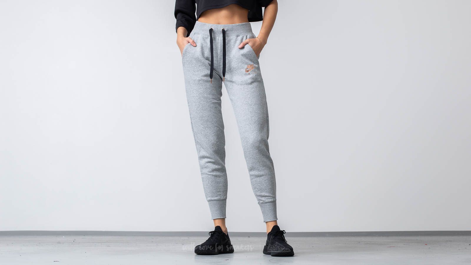 Spodnie Nike Sportswear Air Fleece Pants Dark Grey Heather/ Black