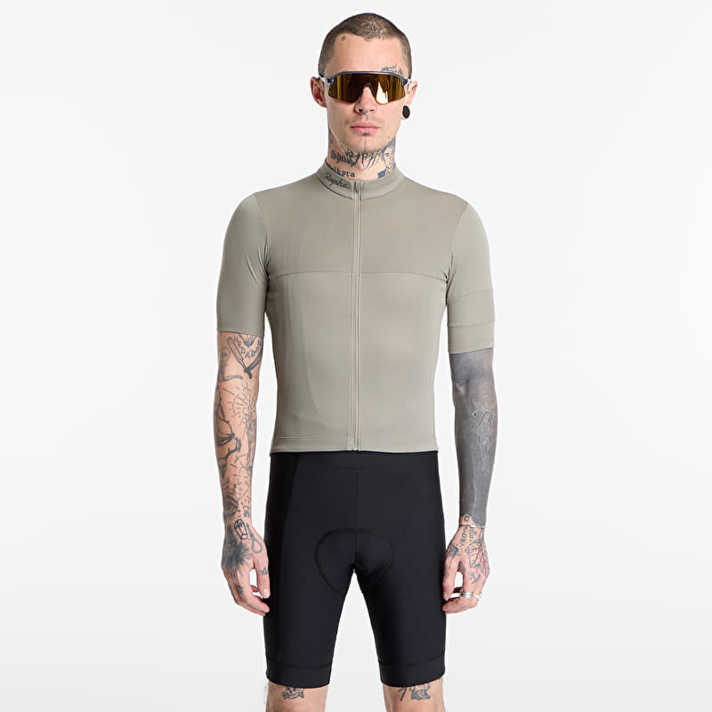 Maglietta Rapha Men's Brevet Element Jersey Khaki/ Black