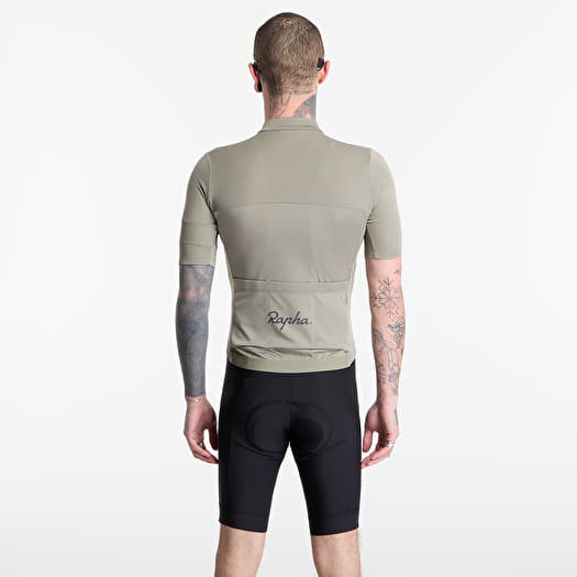 Футболки Rapha Men's Brevet Element Jersey Khaki/ Black