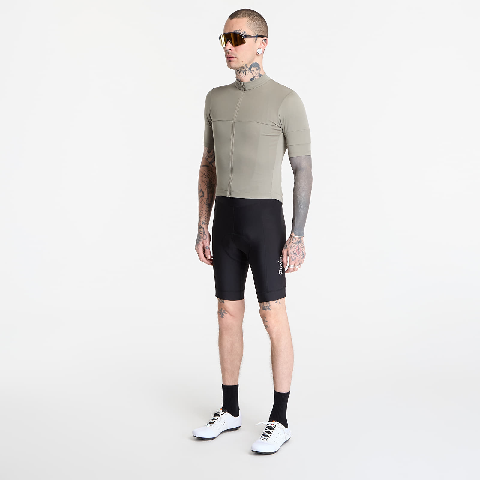 T-paidat Rapha Men's Brevet Element Jersey Khaki/ Black