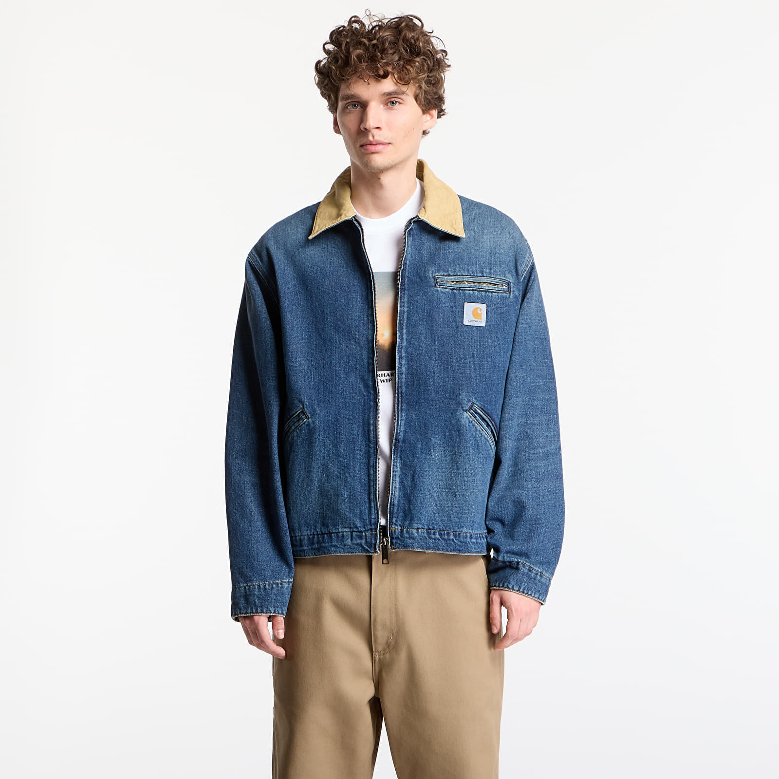 Jachetă Carhartt WIP OG Detroit Jacket UNISEX Blue/ Dusty H Brown XL