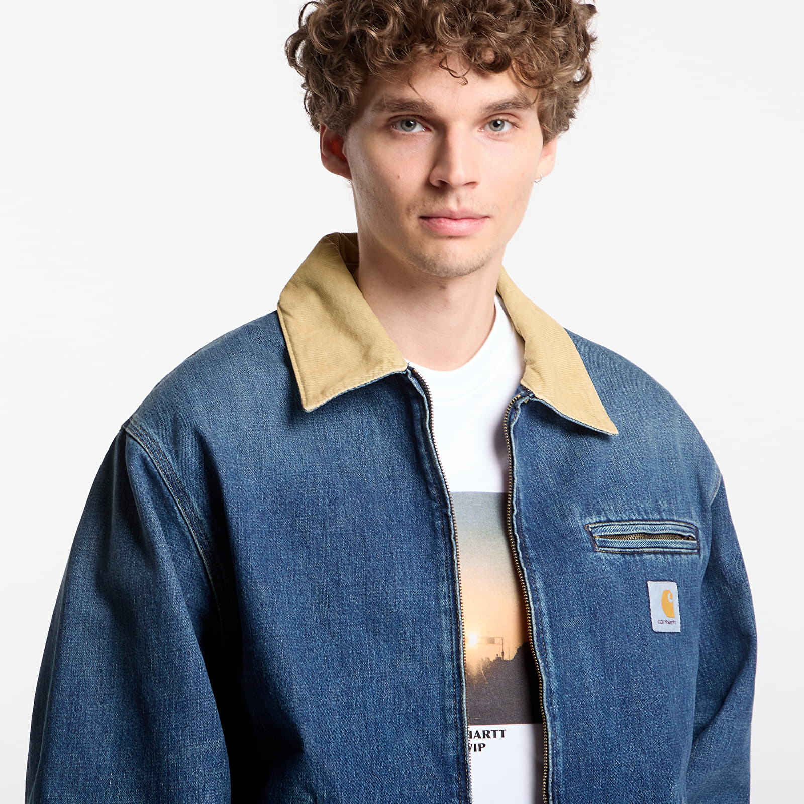 Jacken Carhartt WIP OG Detroit Jacket UNISEX Blue/ Dusty H Brown