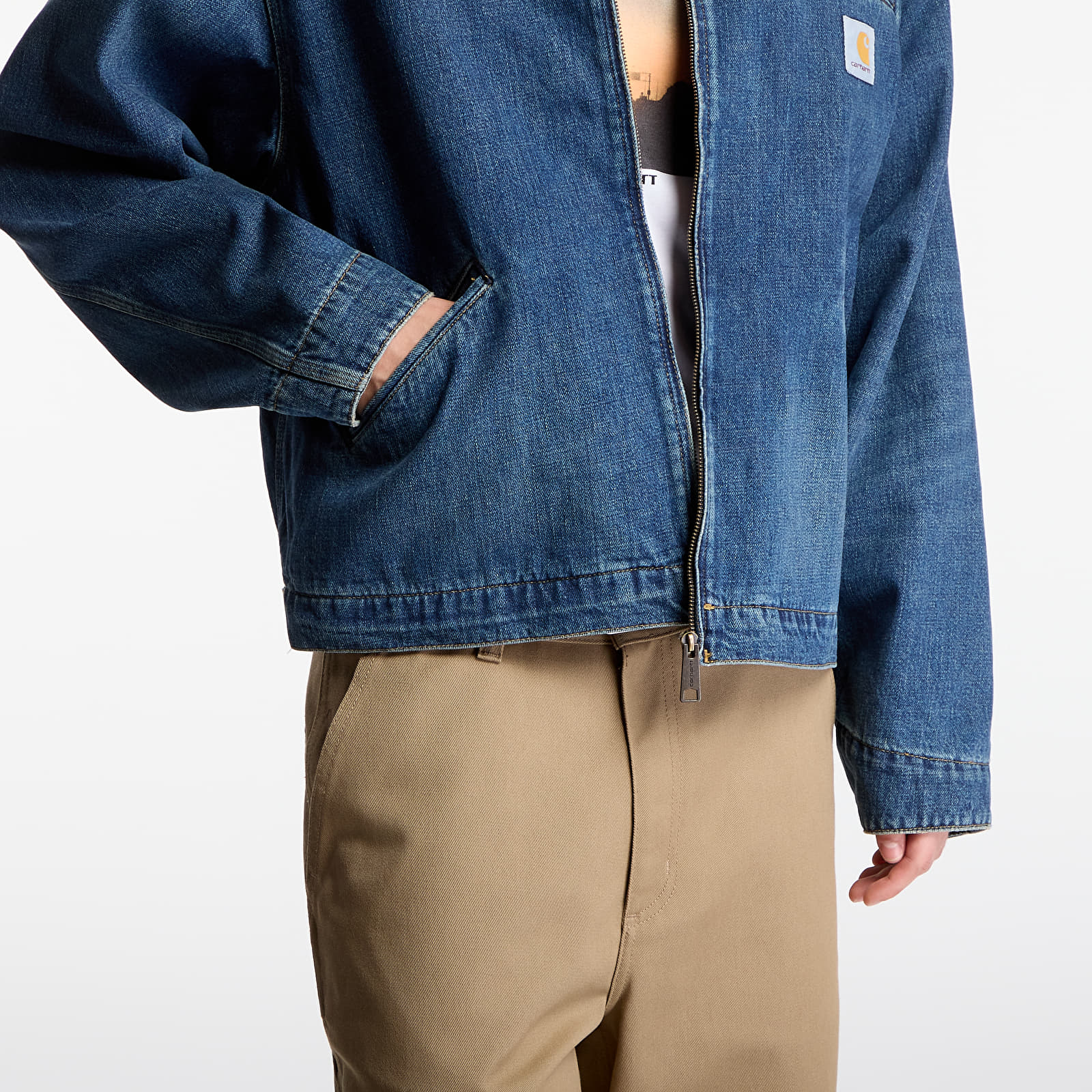 Jacken Carhartt WIP OG Detroit Jacket UNISEX Blue/ Dusty H Brown