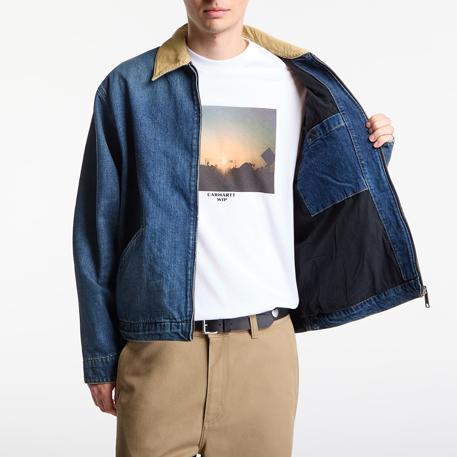 Jacken Carhartt WIP OG Detroit Jacket UNISEX Blue/ Dusty H Brown