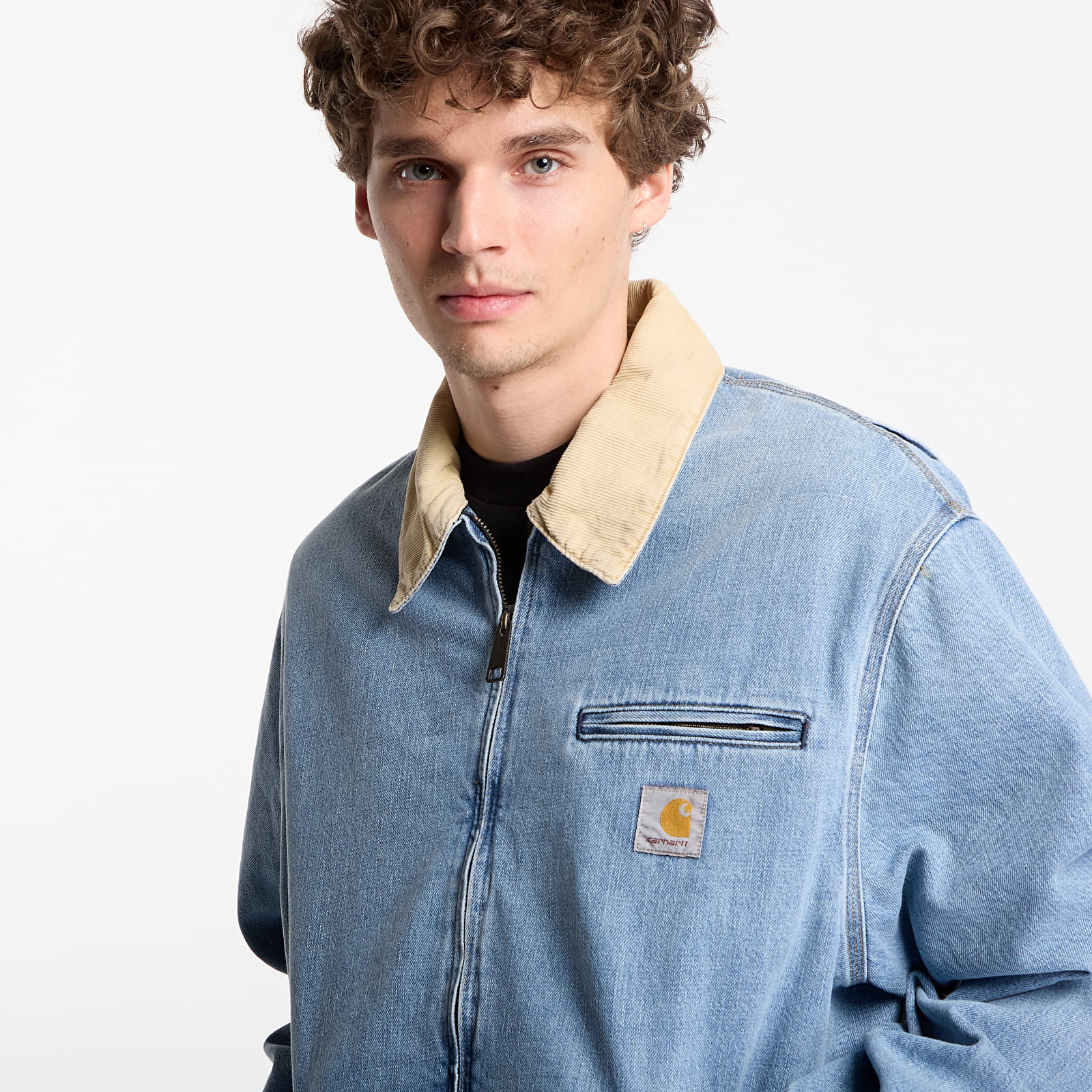 Herrenjacken Carhartt WIP OG Detroit Jacket UNISEX Blue/ Dusty H Brown