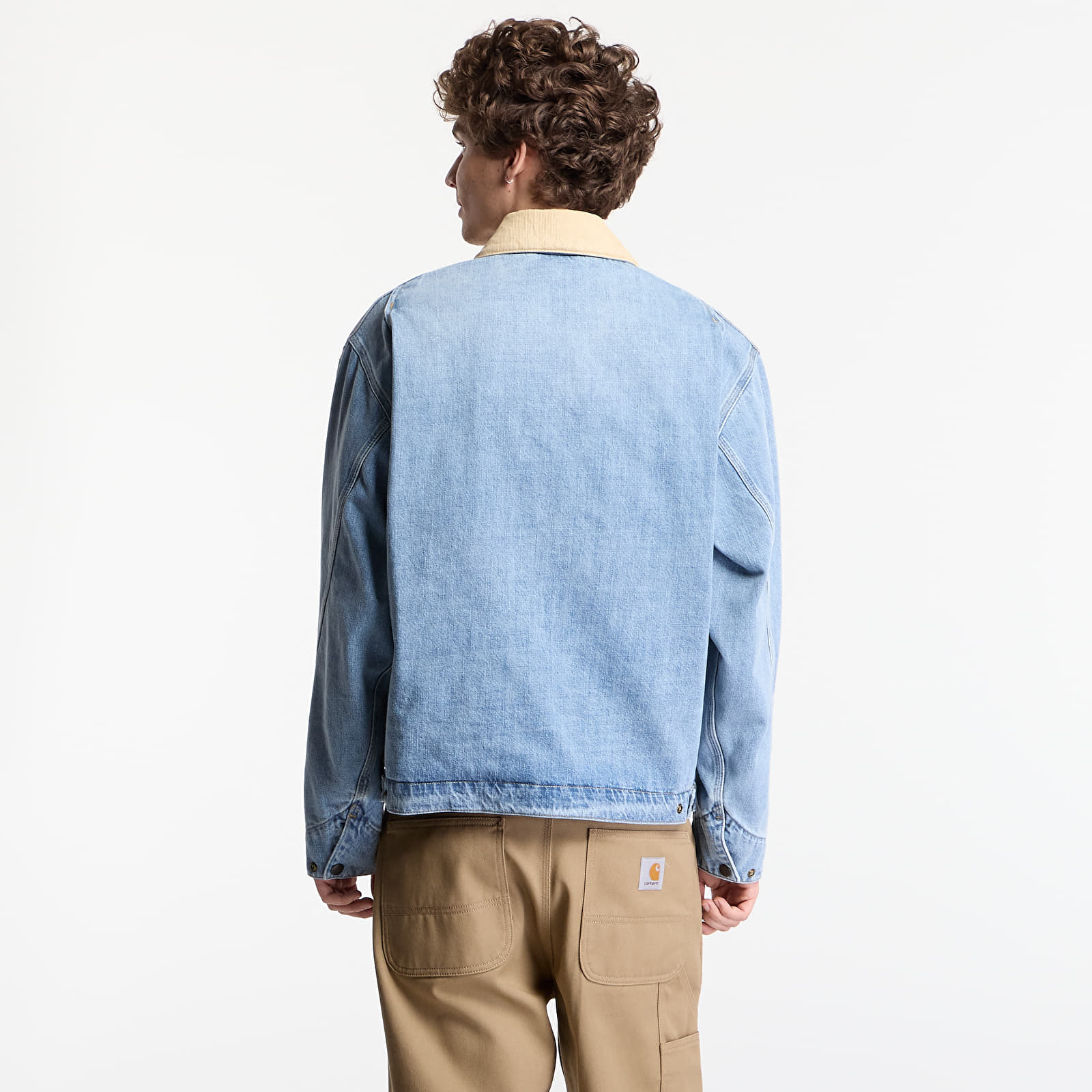 Herrenjacken Carhartt WIP OG Detroit Jacket UNISEX Blue/ Dusty H Brown