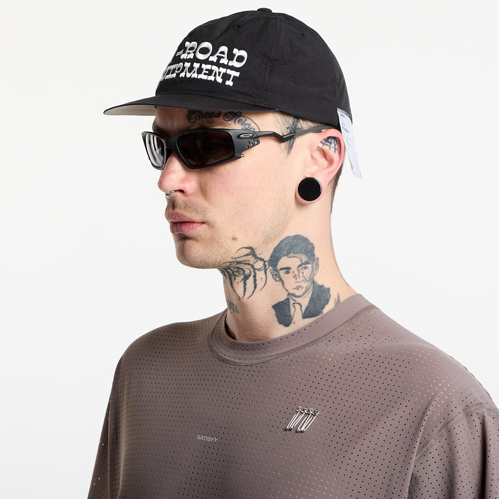 Caps Satisfy FliteSilk 5 Panel Pinch Cap Matte Black/ Off-Road