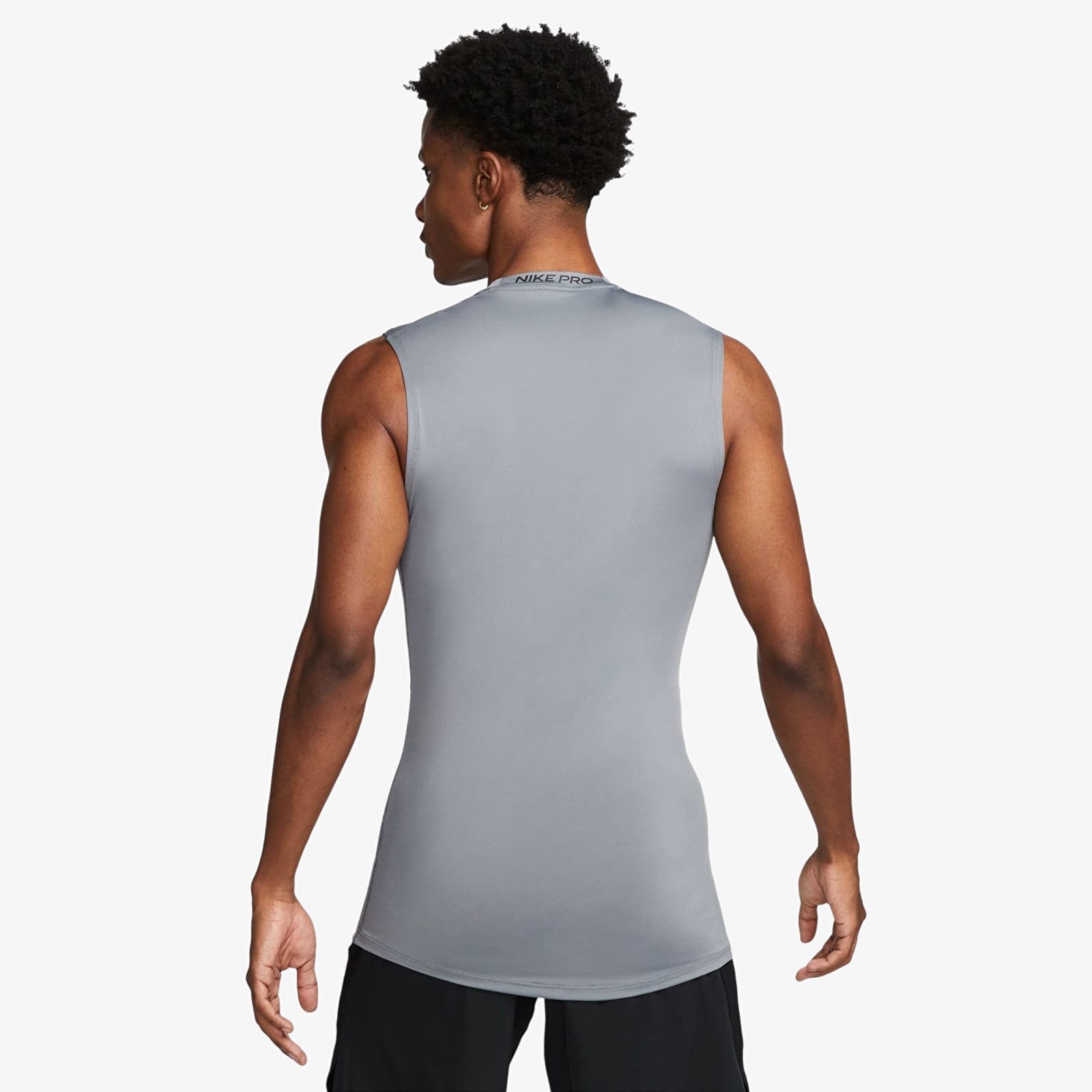 Men's tank tops Nike Pro Men's Dri-FIT Tight Sleeveless Fitness Top Smoke Grey/ Black