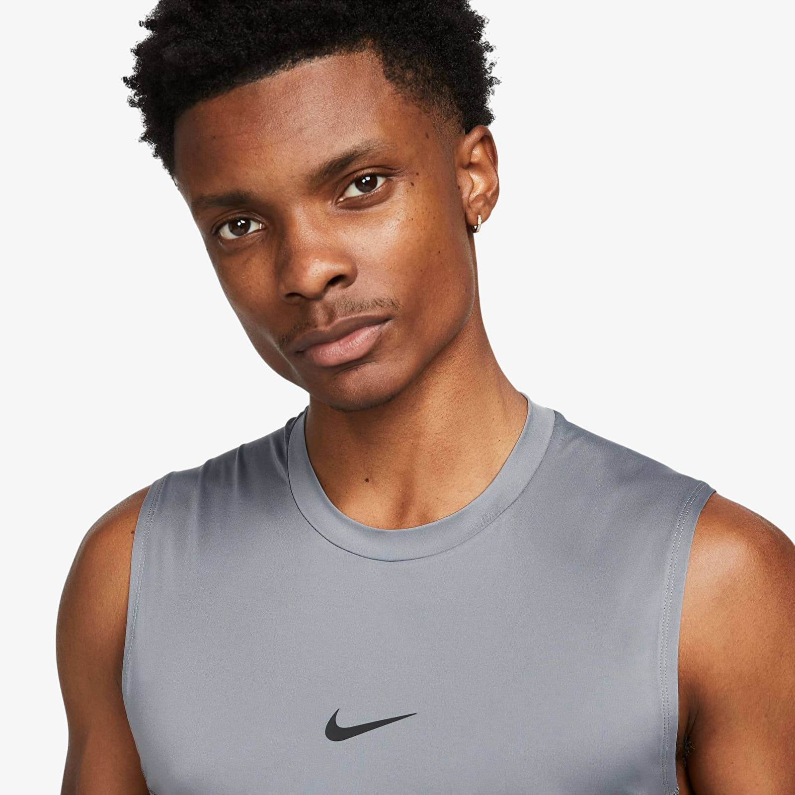 Men's tank tops Nike Pro Men's Dri-FIT Tight Sleeveless Fitness Top Smoke Grey/ Black