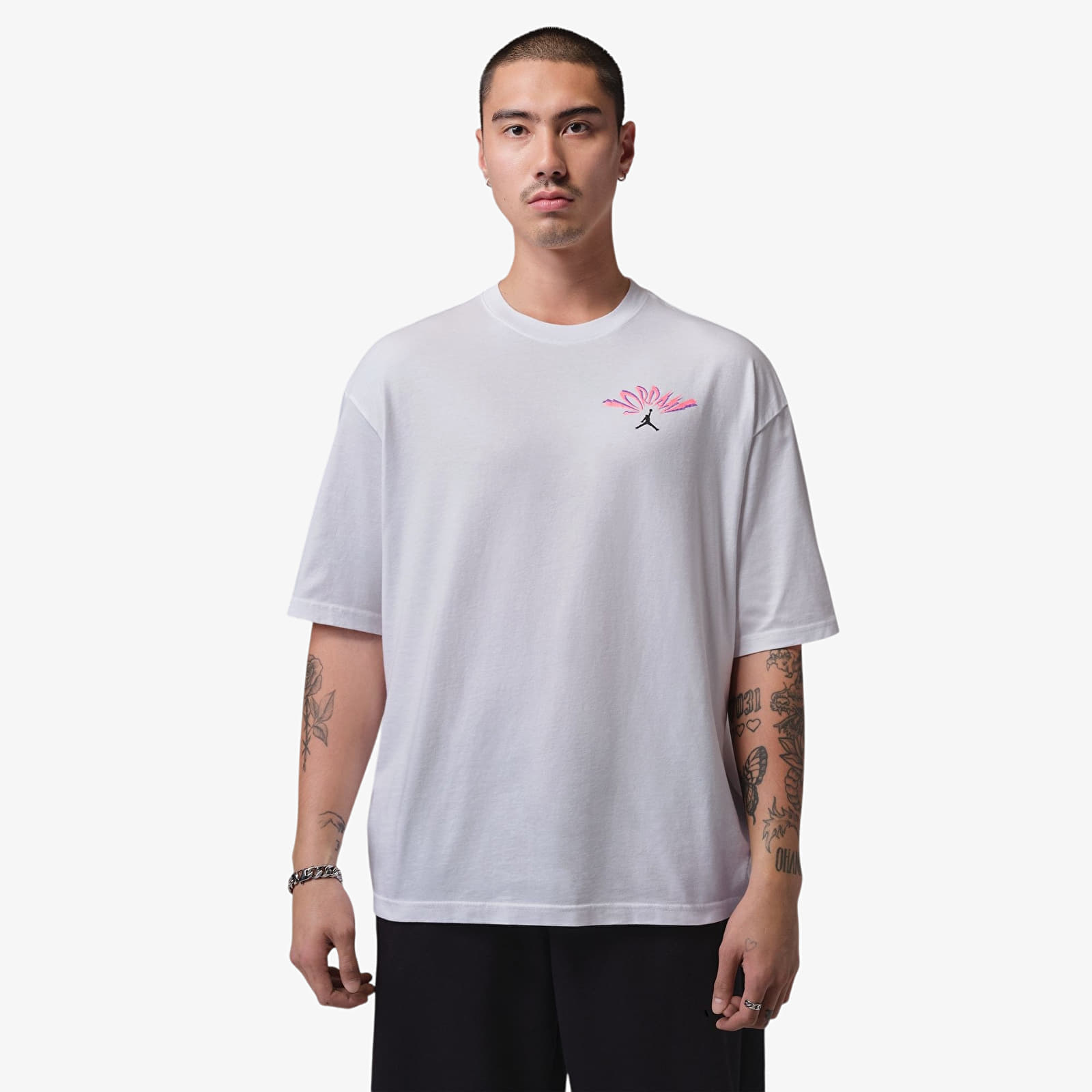Levně Tričko Jordan Flight Men's T-Shirt White/ Black XS
