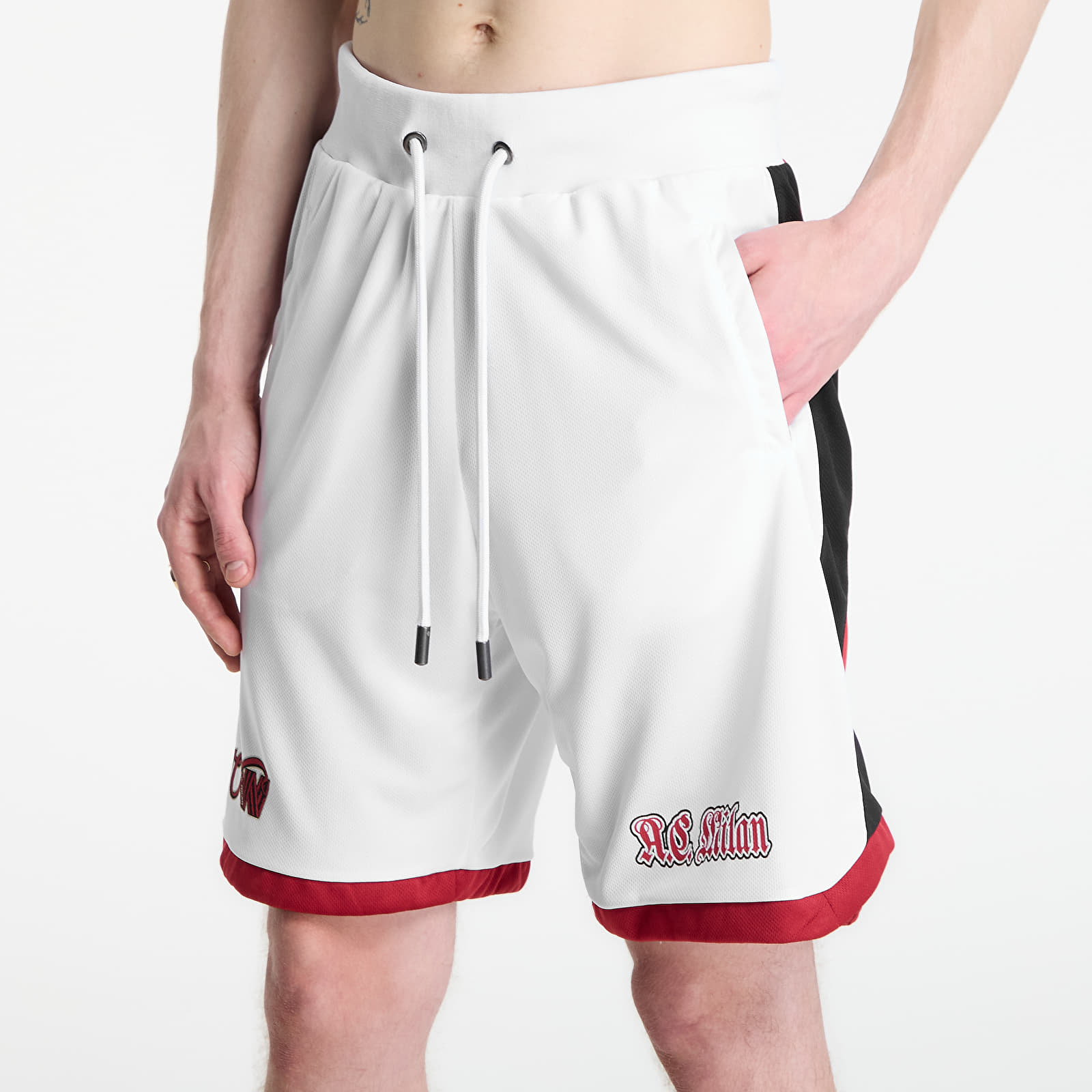 Pánské oblečení Off-White x AC Milan Arrow Tech Shorts White/ Red