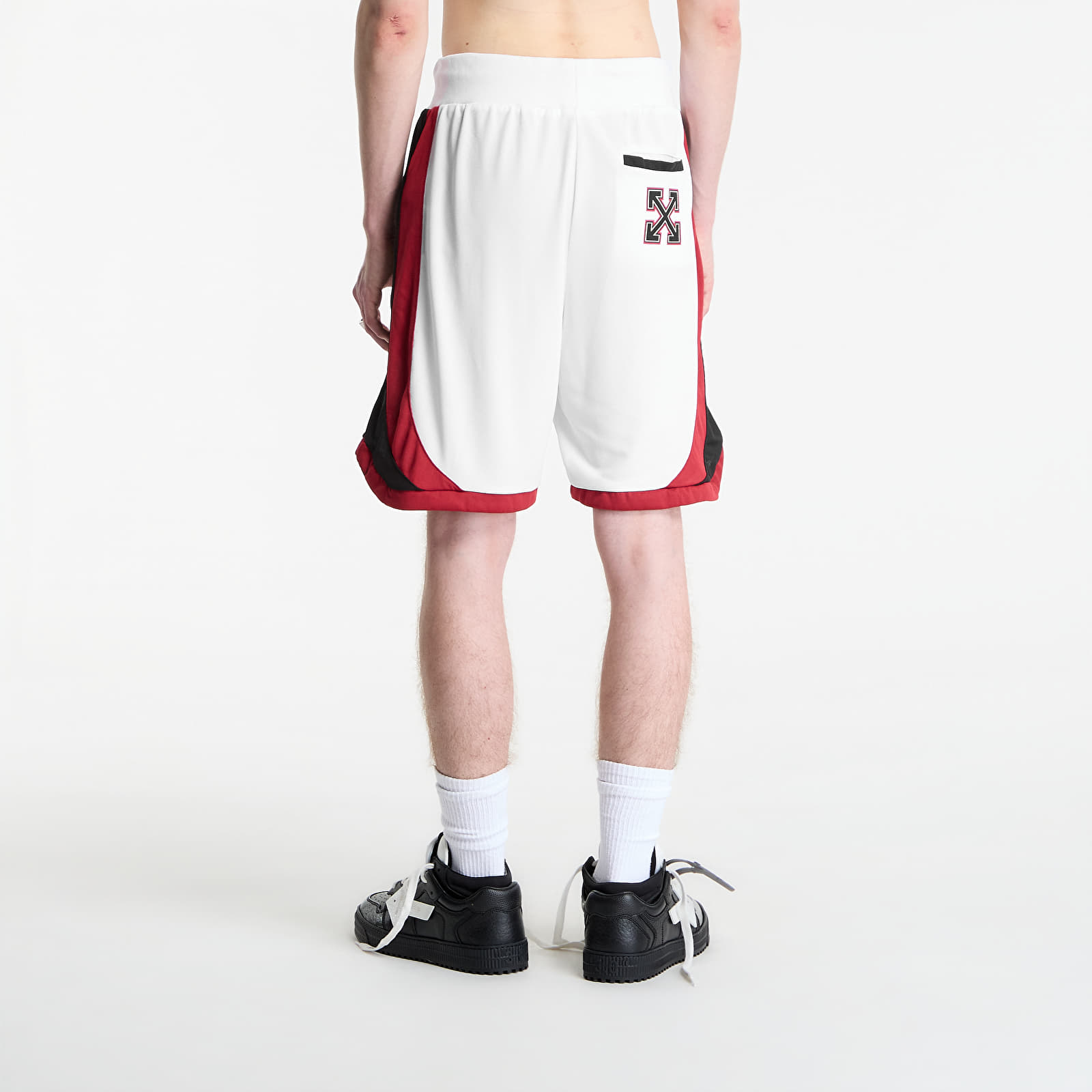 Pánské oblečení Off-White x AC Milan Arrow Tech Shorts White/ Red