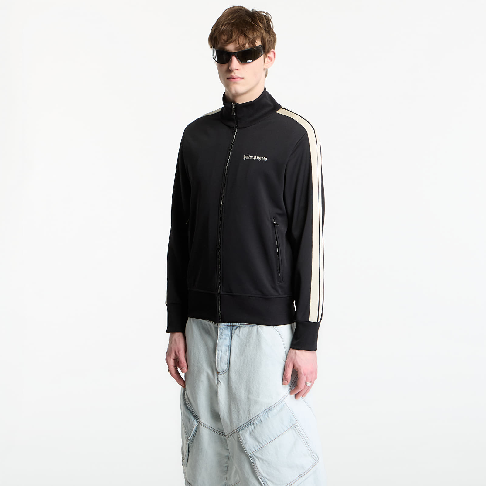 Chaquetas de hombre Palm Angels Classic Logo Track Jacket UNISEX Black/ Off White