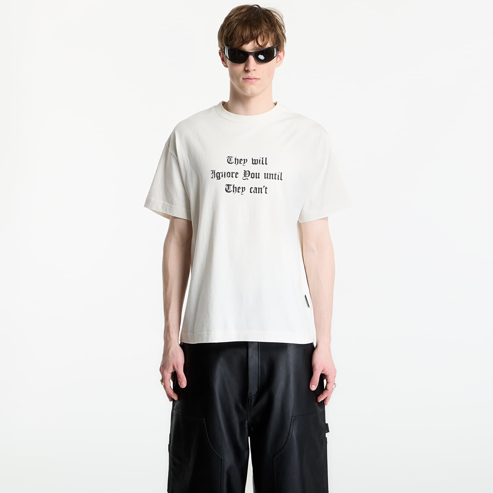 Тениски Palm Angels Statement Regular T-Shirt UNISEX Off White/ Black