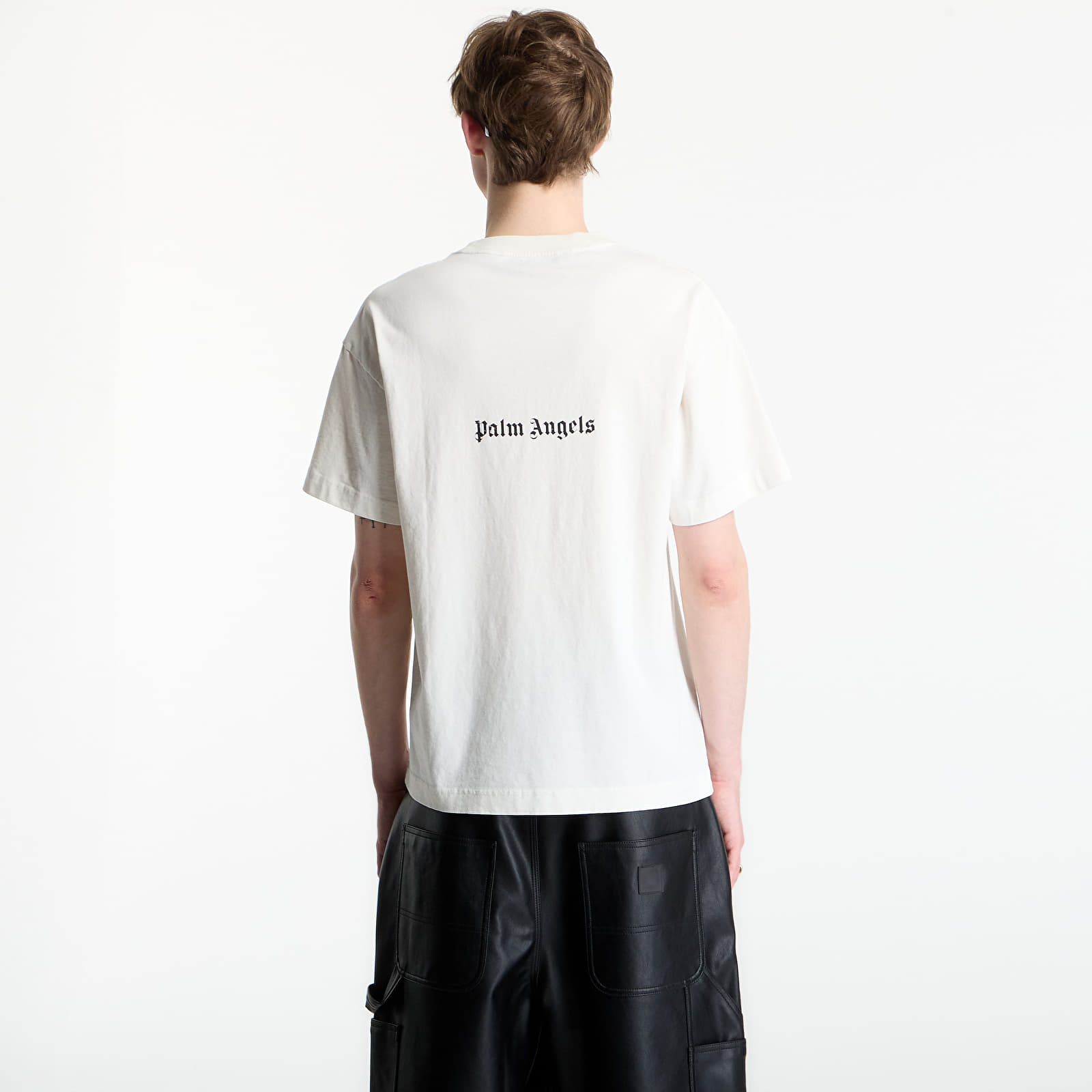 Тениски Palm Angels Statement Regular T-Shirt UNISEX Off White/ Black