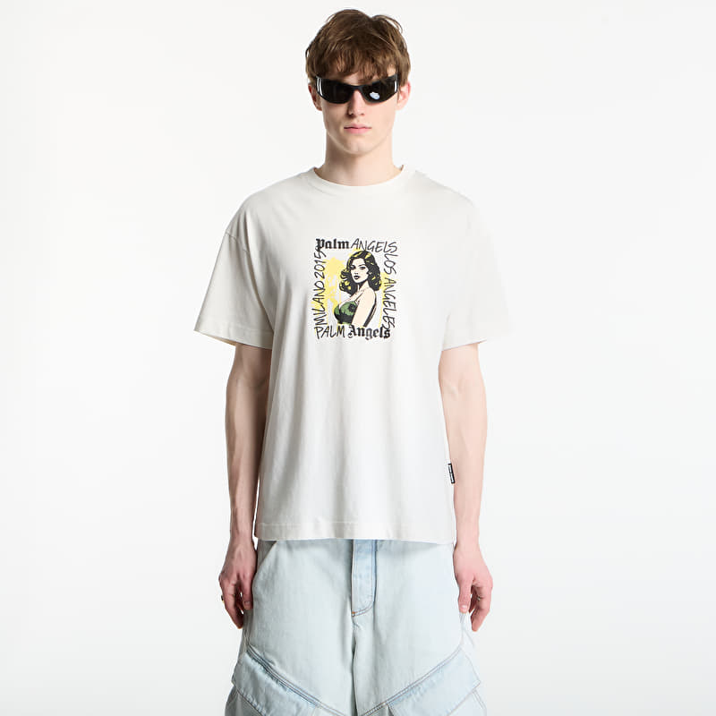 T-shirt Palm Angels Pinup Regular T-Shirt UNISEX White/ Green