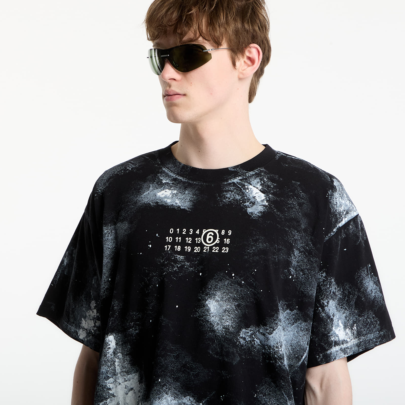 T-shirts MM6 Paint Jersey T-Shirt Black