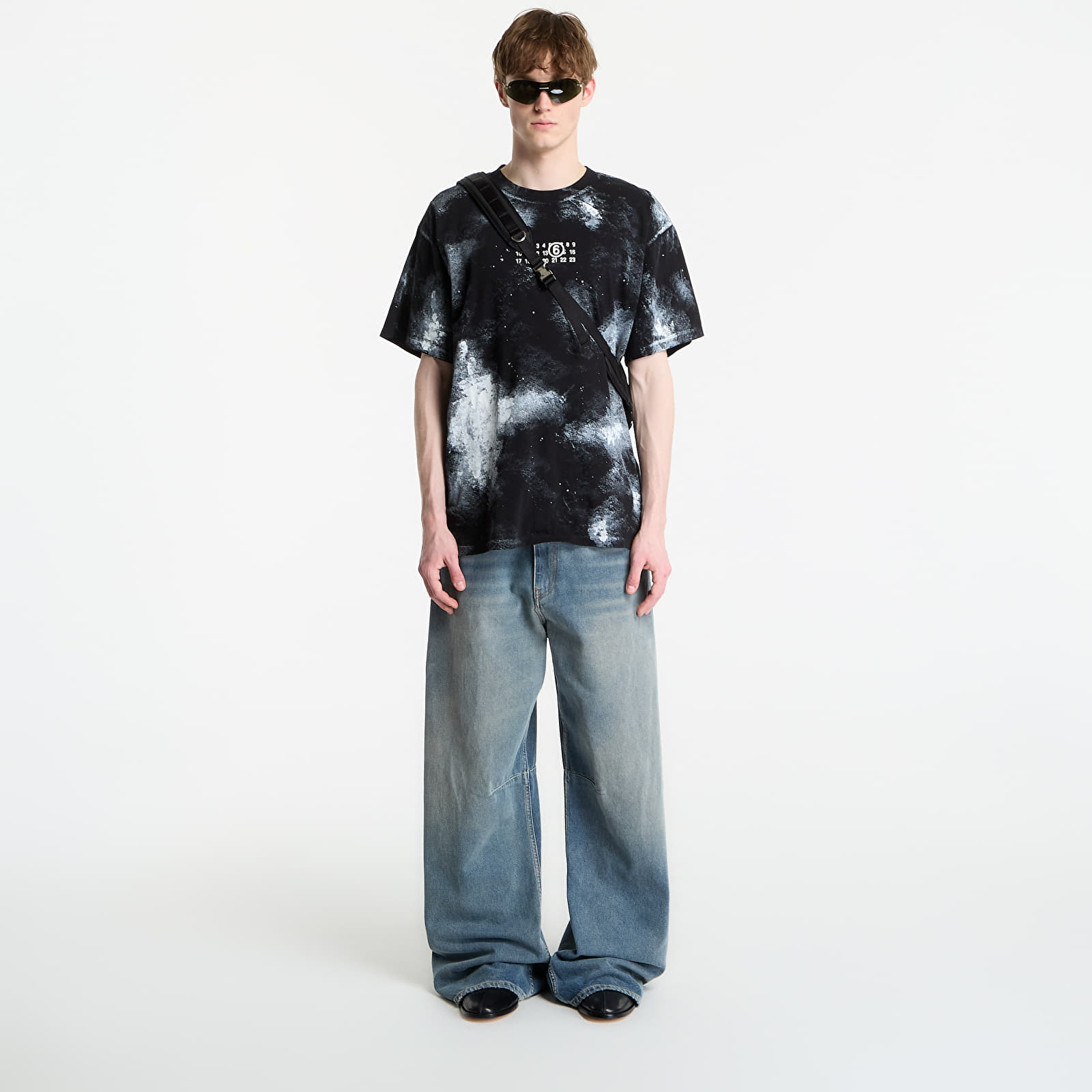 T-shirts MM6 Paint Jersey T-Shirt Black